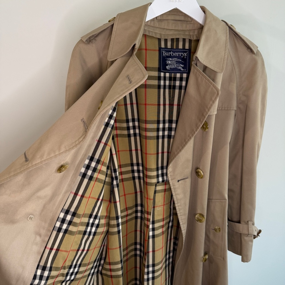SOLD. Burberry Trench Coat (woman’s size S–M)